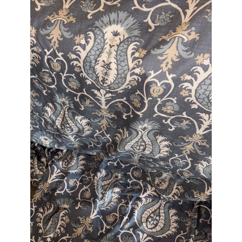 Eastern Accents King Duvet bed Cover blanket quilt Linen comforter Luxury 100x92